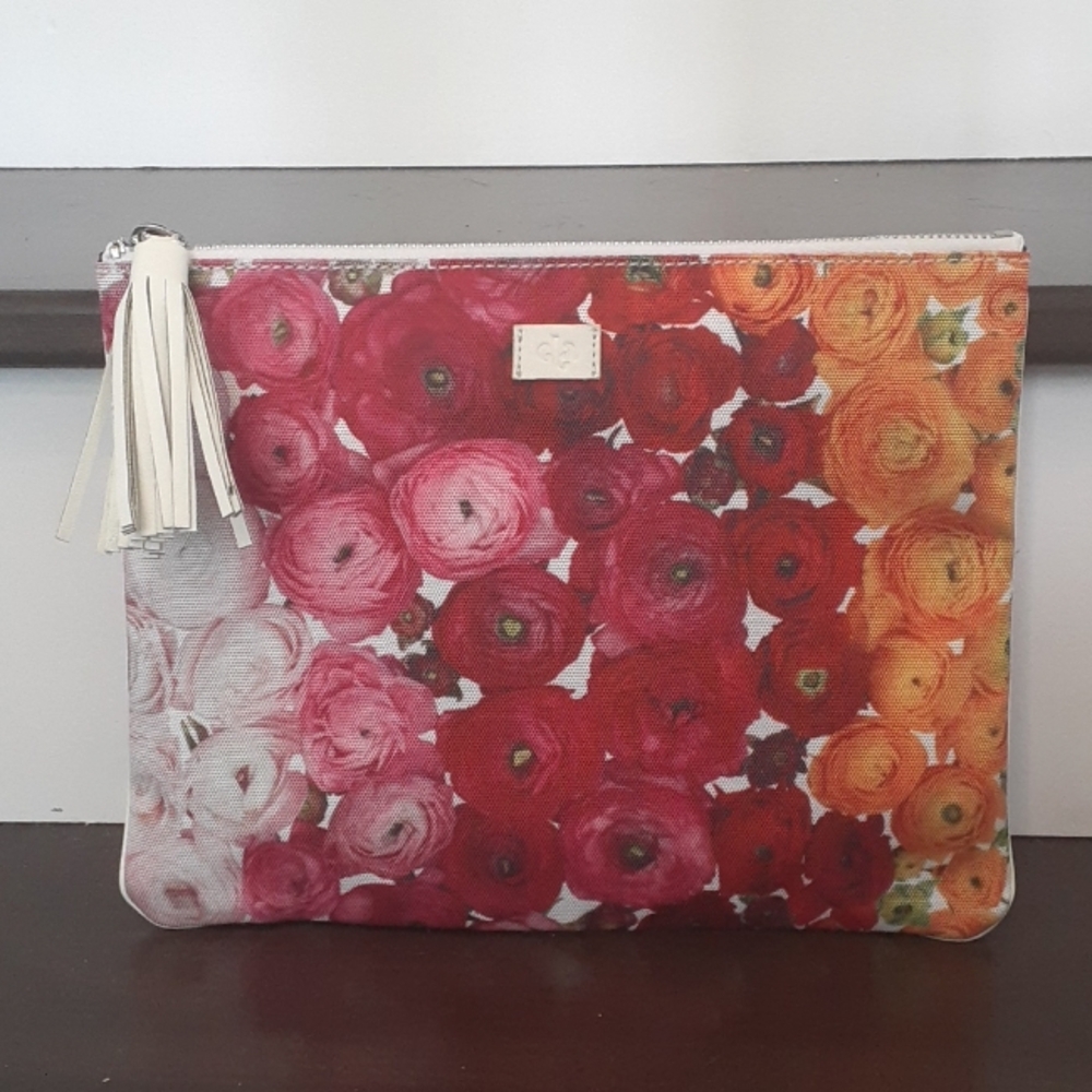 & Ela x Burts Bees Limited Edition Floral Flower Clutch Pouch